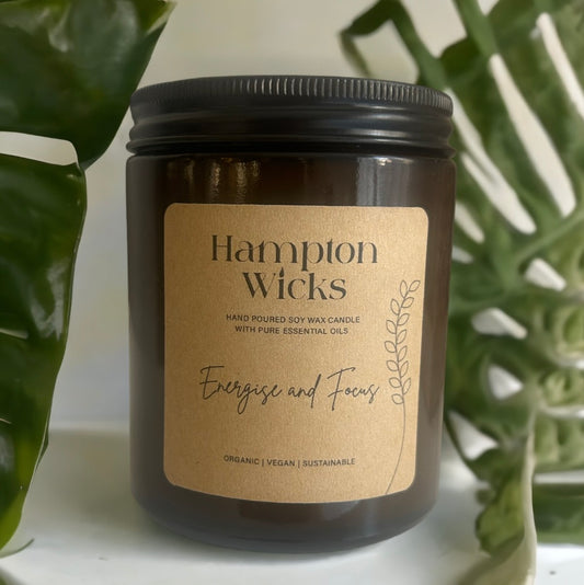 Energise & Focus Cotton Wick Candle